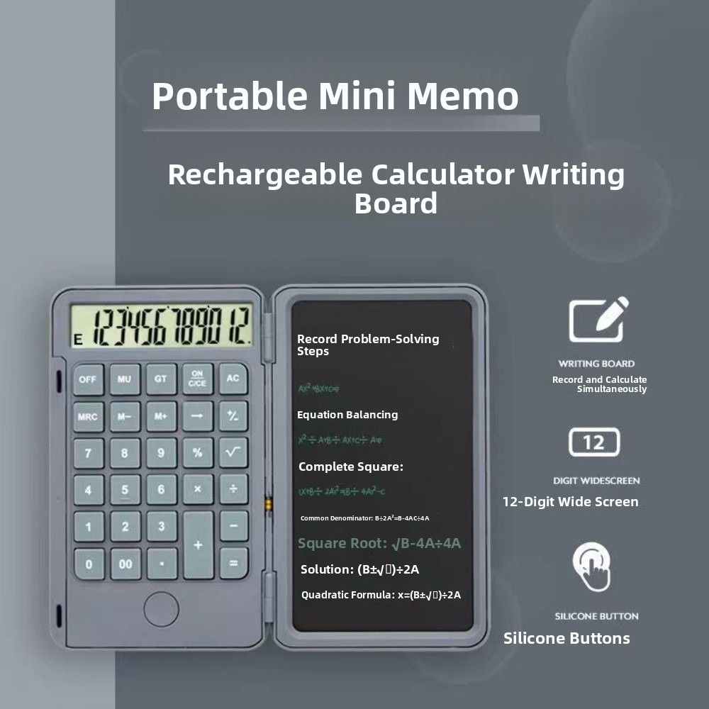 Digital Drawing Tablet - 2in1 Scientific Calculator Foldable Large Screen