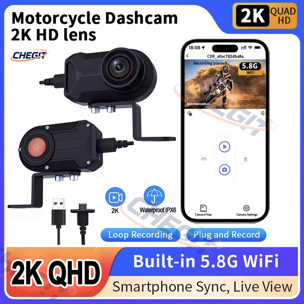Motorcycle DVR 2K HD WiFi With - Compact Camera Mirrorless ulasan dan harga