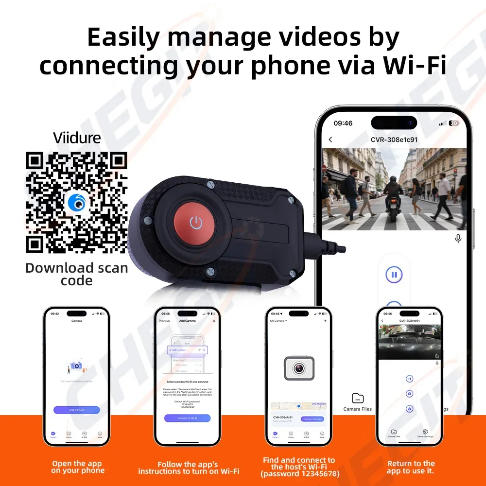 Motorcycle DVR 2K HD WiFi With - Compact Camera Mirrorless ulasan dan harga
