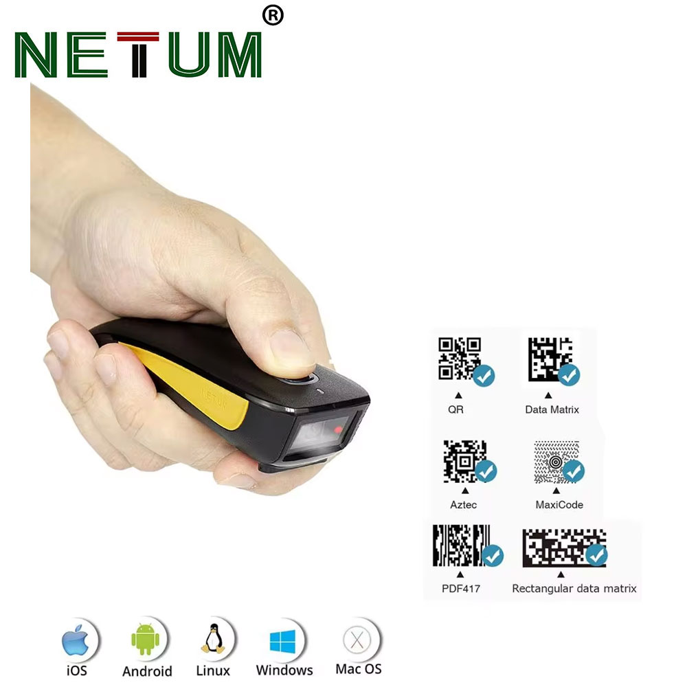 NETUM C750 Bluetooth 2D Barcod - Barcode Scanner Wireless ulasan dan harga