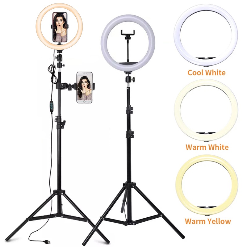 6/10/12 Inch LED Selfie Ring L - Auto Tracking Tripod ulasan dan harga