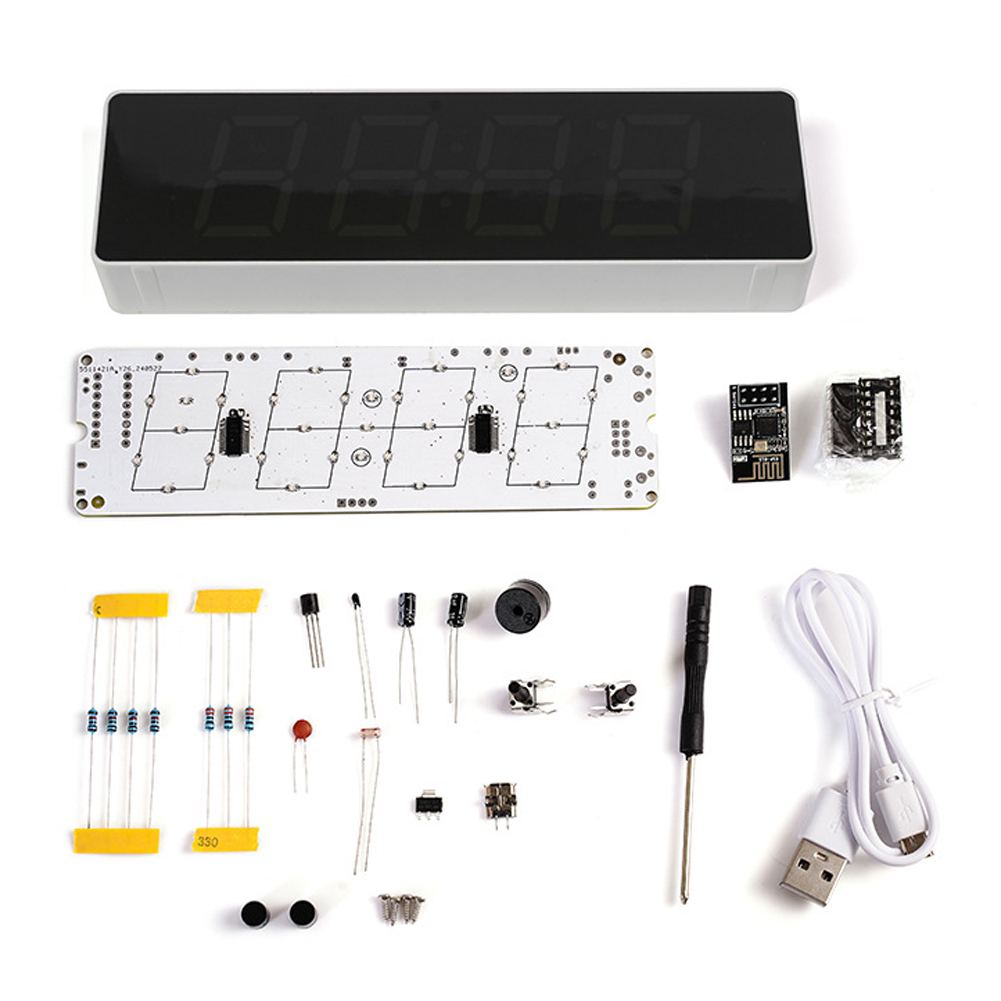 ESP8266 IoT Colorful WiFi Cloc - Diy Electronics Gadgets ulasan dan harga