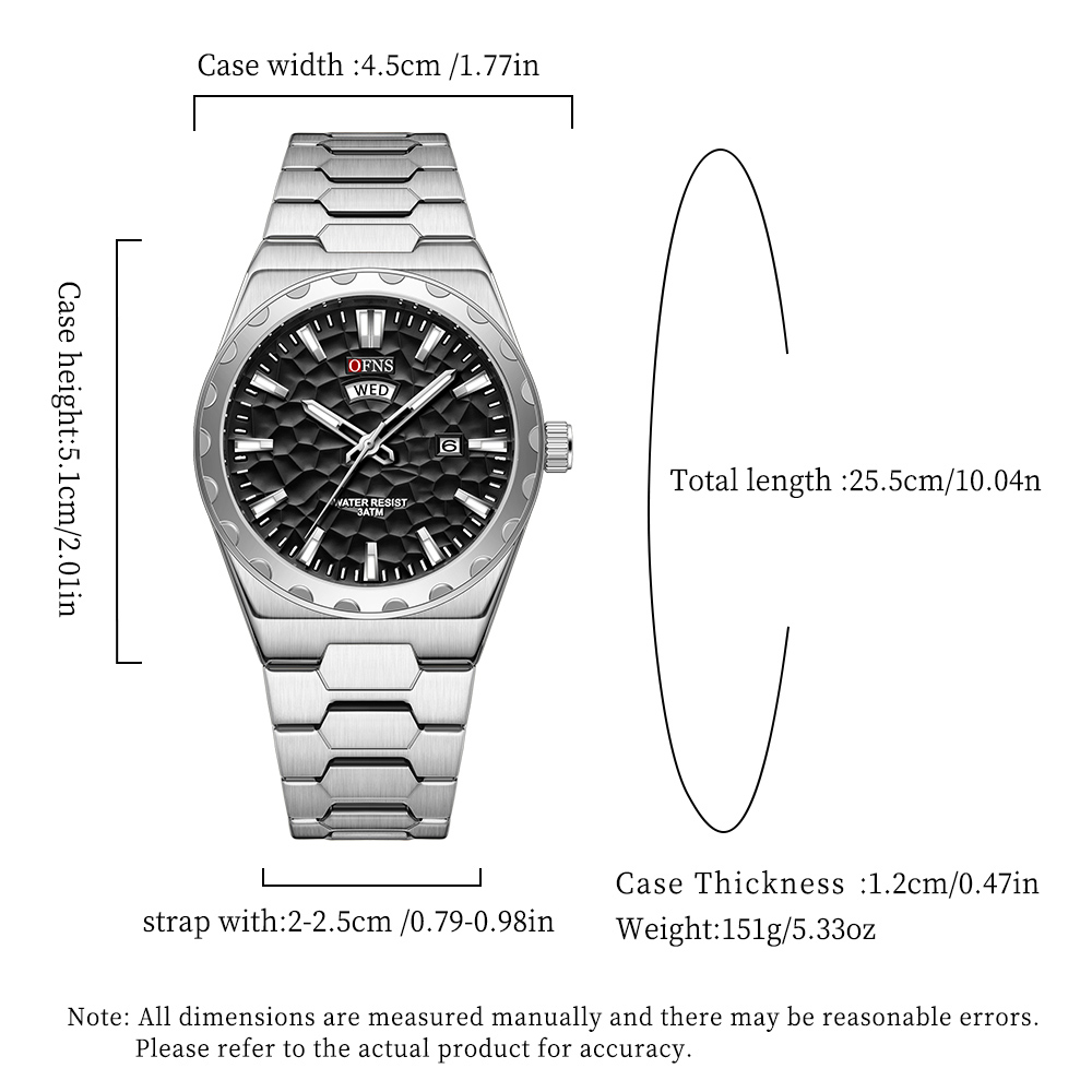 OFNS Business Men Clock Quartz - Electronics Gadgets For Men ulasan dan harga
