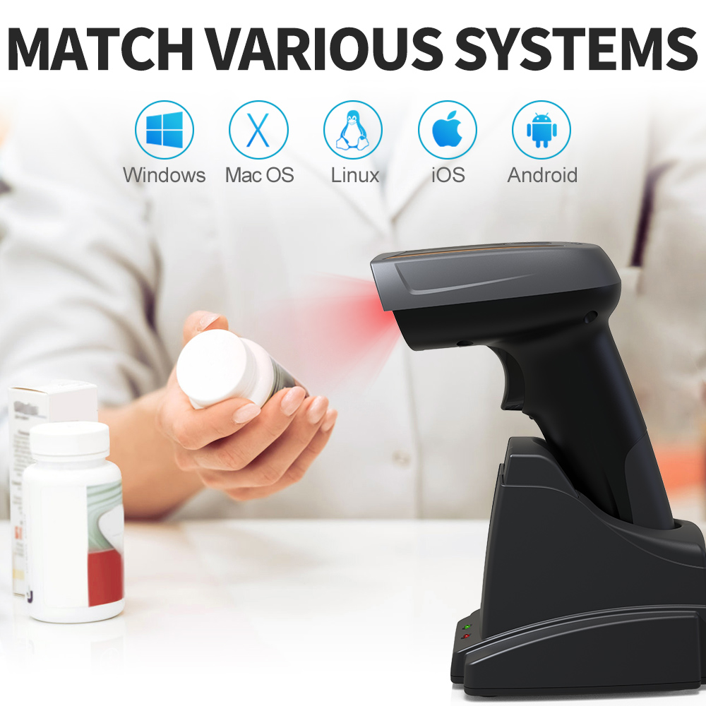 GTCODESTAR X-1801B Qr 1D 2D Ba - Barcode Scanner Wireless ulasan dan harga