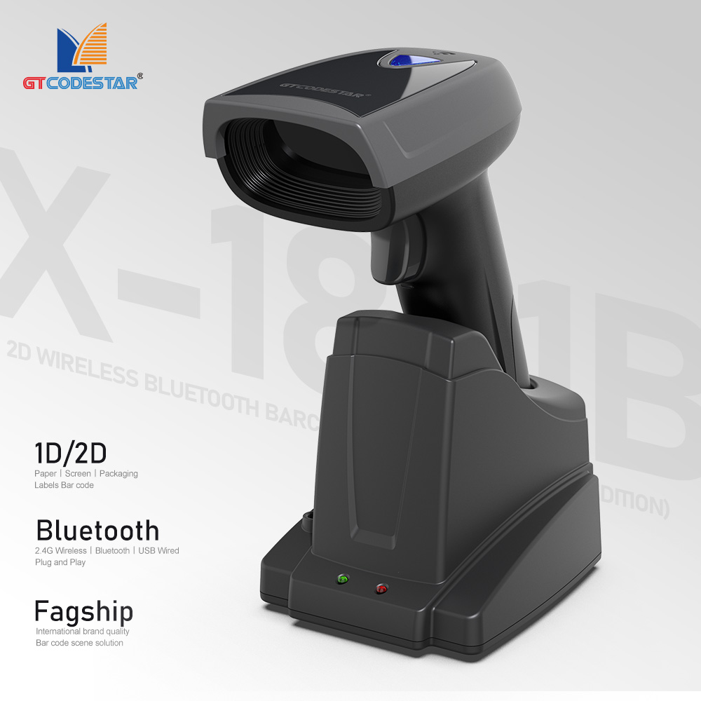GTCODESTAR X-1801B Qr 1D 2D Ba - Barcode Scanner Wireless ulasan dan harga