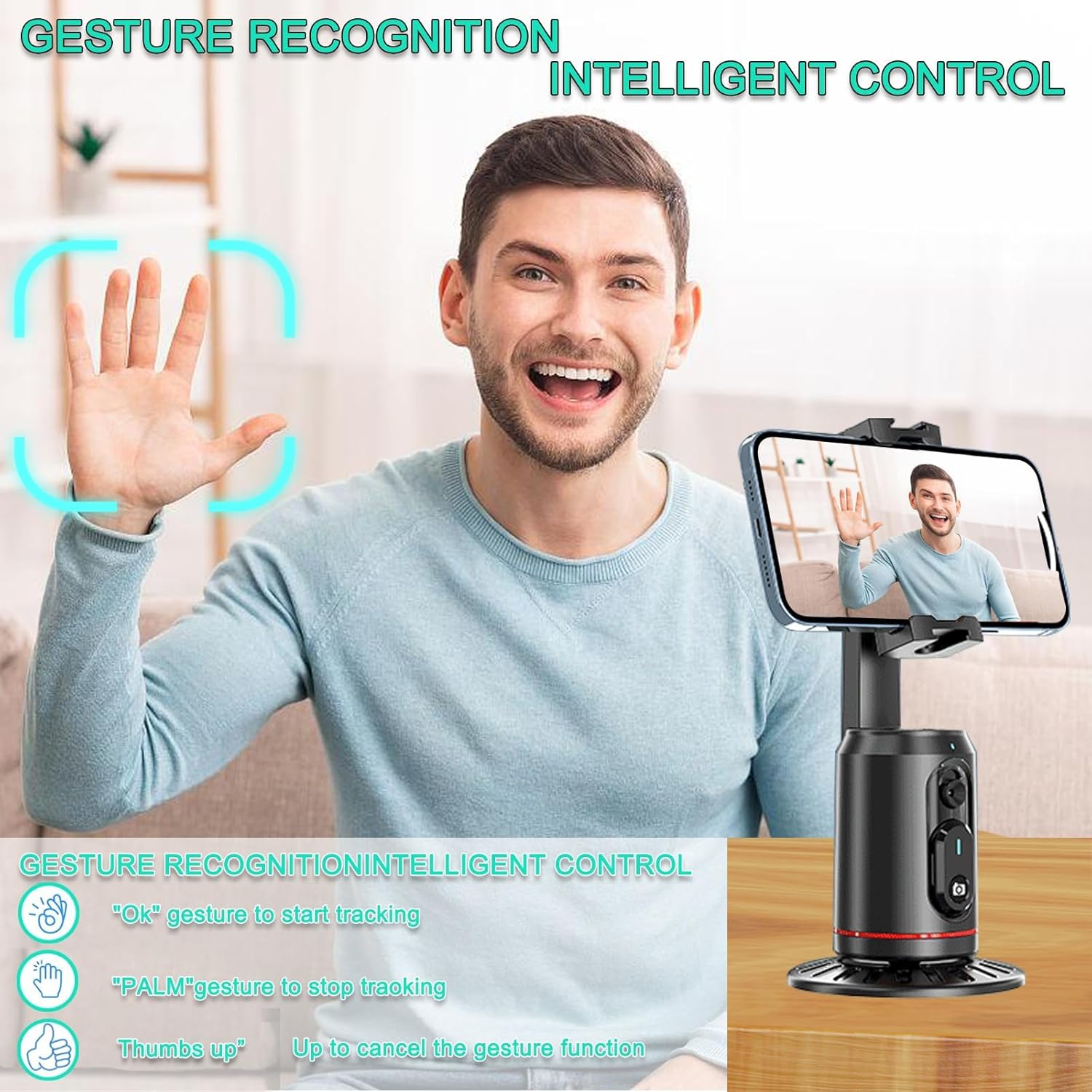 Auto Face Tracking Tripod 360° - Auto Tracking Tripod ulasan dan harga