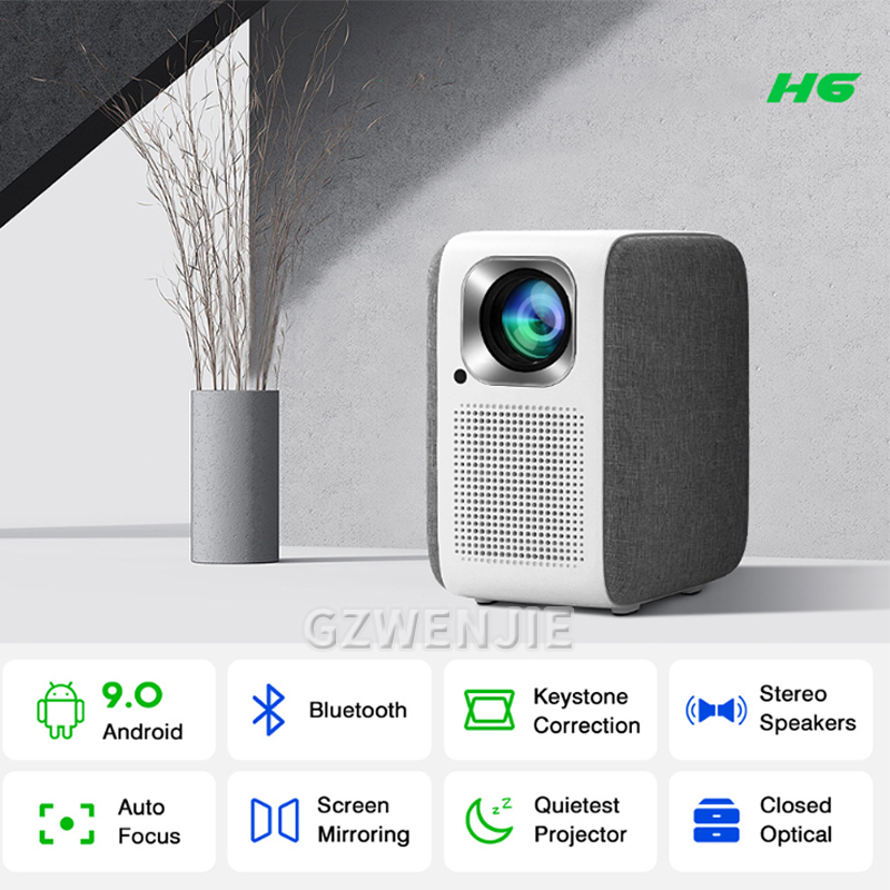 H6 Mini Projector LED 1080P Fu - Mini Projector Portable ulasan dan harga