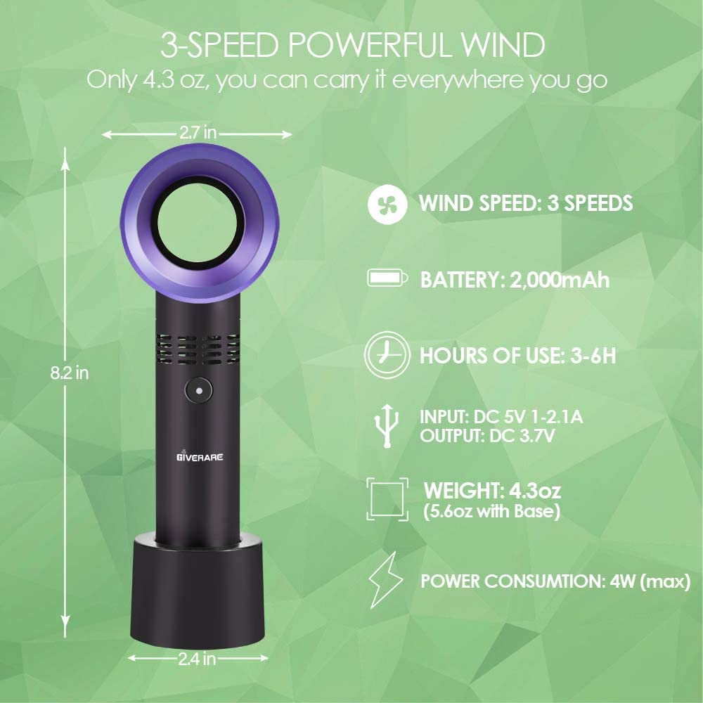 USB Rechargeable Bladeless No  - Smart Electronics Gadgets For Home ulasan dan harga