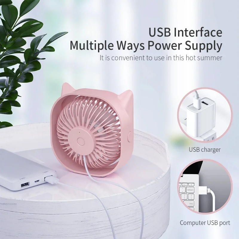 Mini USB Fan Table Small Fan E - Smart Electronics Gadgets For Home ulasan dan harga