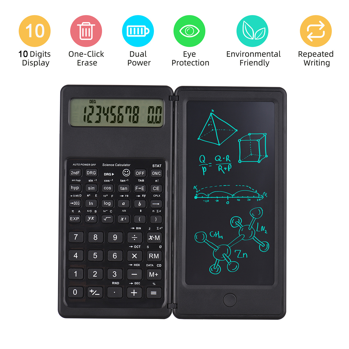 Foldable Scientific Calculator - Digital Drawing Tablet ulasan dan harga