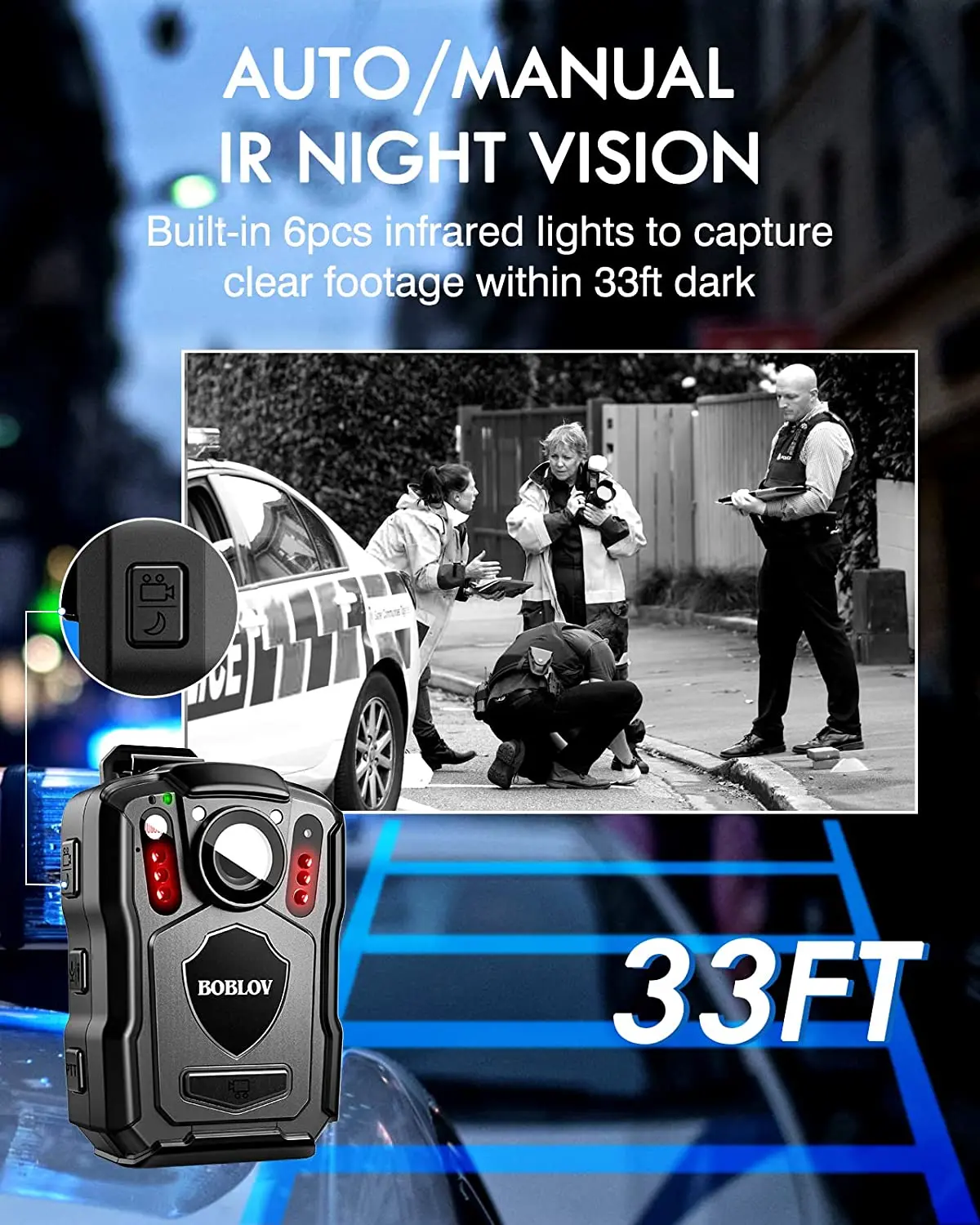 BOBLOV M5 Police Body Camera w - Compact Camera Mirrorless ulasan dan harga