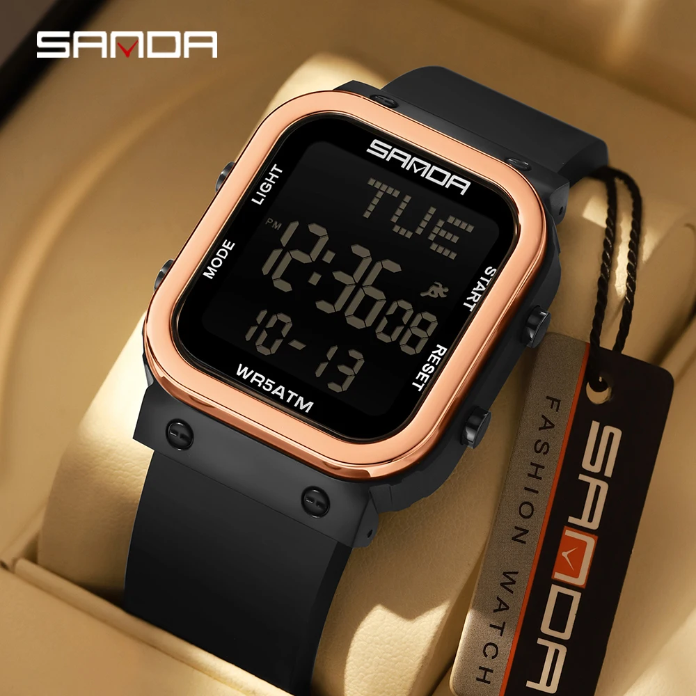 SANDA Digital Watch Men Milita - Electronics Gadgets For Men ulasan dan harga