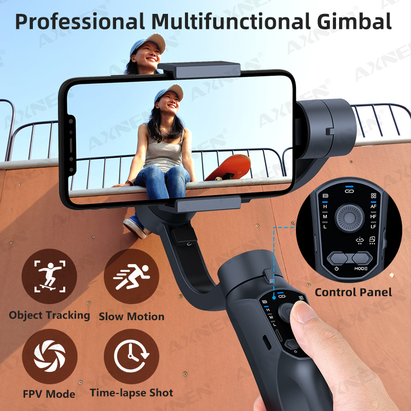 AXNEN 3-Axis Handheld Gimbal S - Auto Tracking Tripod ulasan dan harga