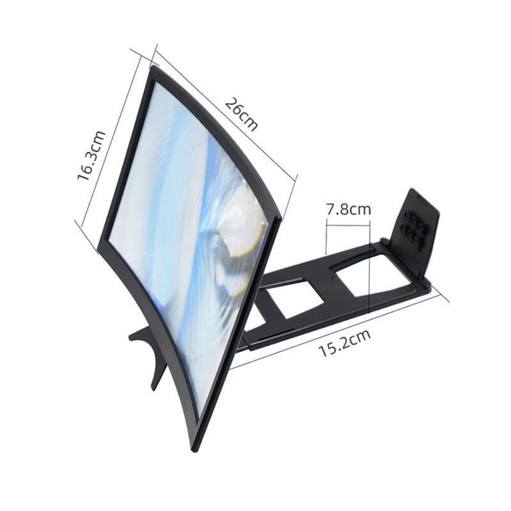 12 Inch 3D Screen Magnifier Br - Mini Projector Portable ulasan dan harga