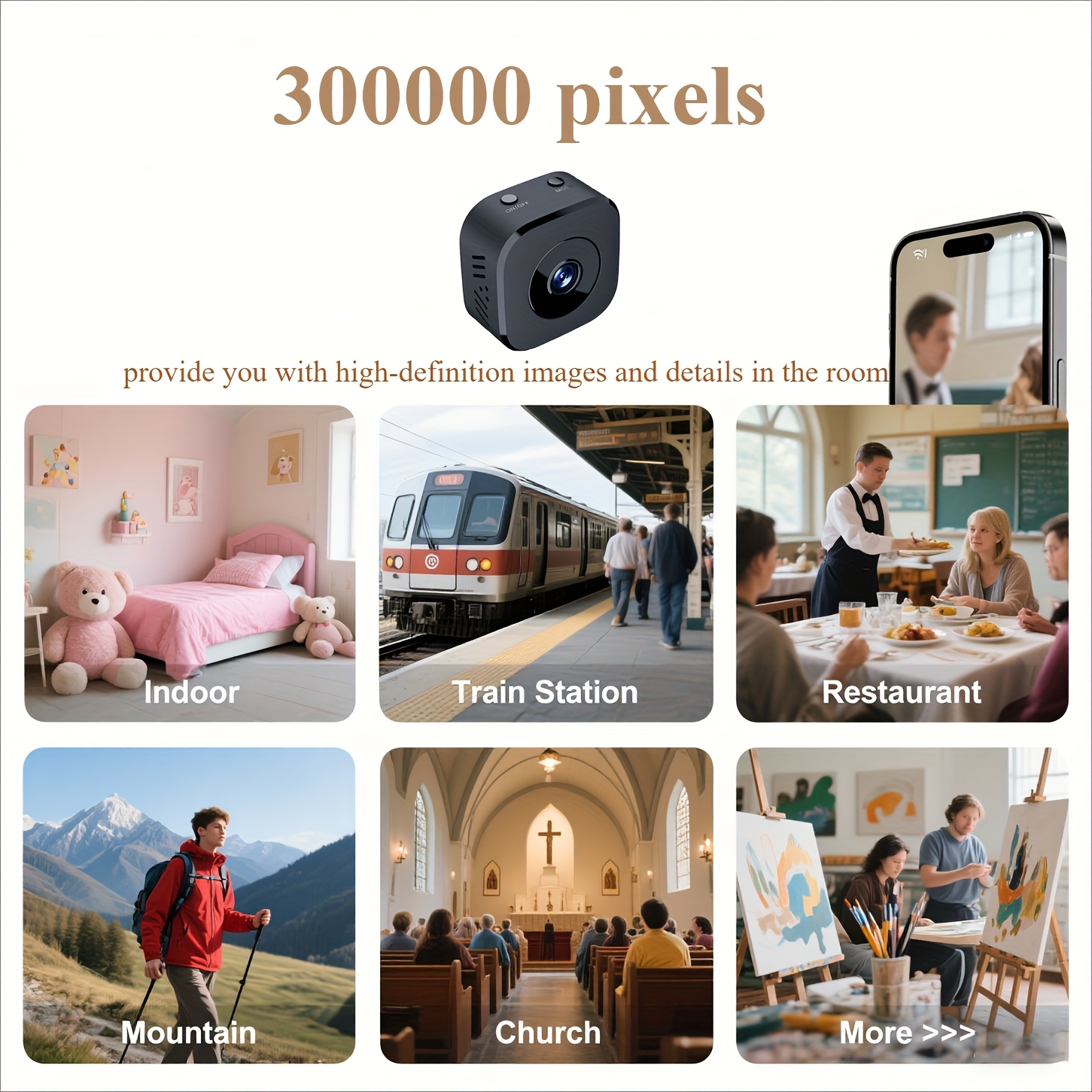 1080P HD Mini WiFi Camera Indo - Compact Camera Mirrorless ulasan dan harga