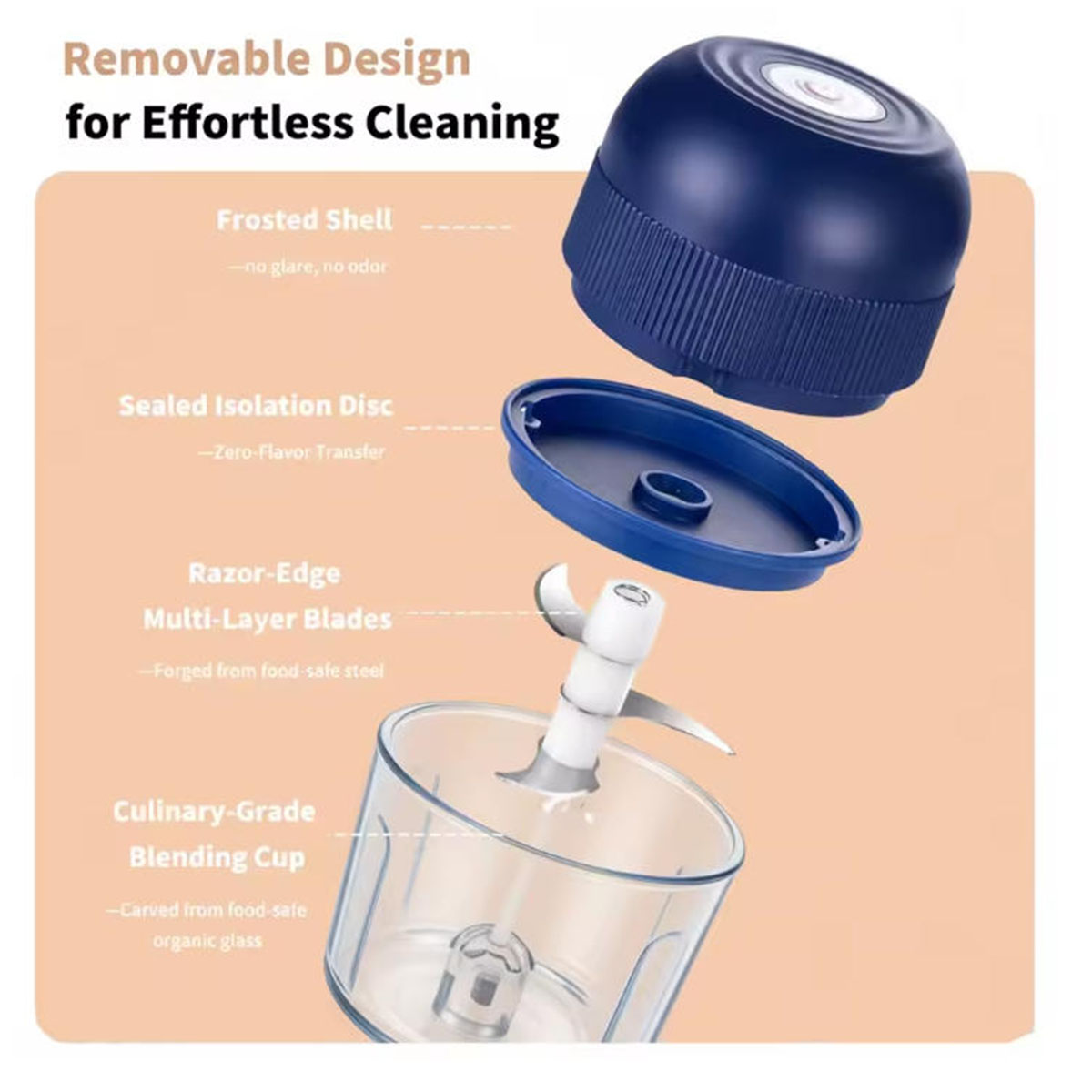 1PC Electric Garlic Chopper Mi - Kitchen Electronics Gadgets ulasan dan harga