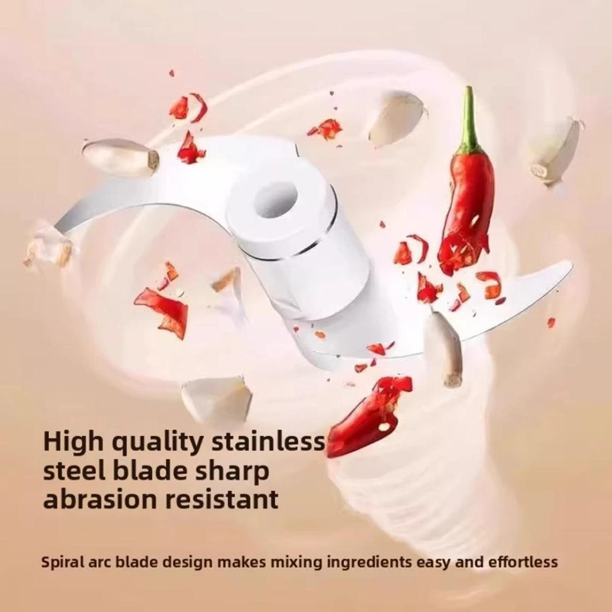1PC Electric Garlic Chopper Mi - Kitchen Electronics Gadgets ulasan dan harga