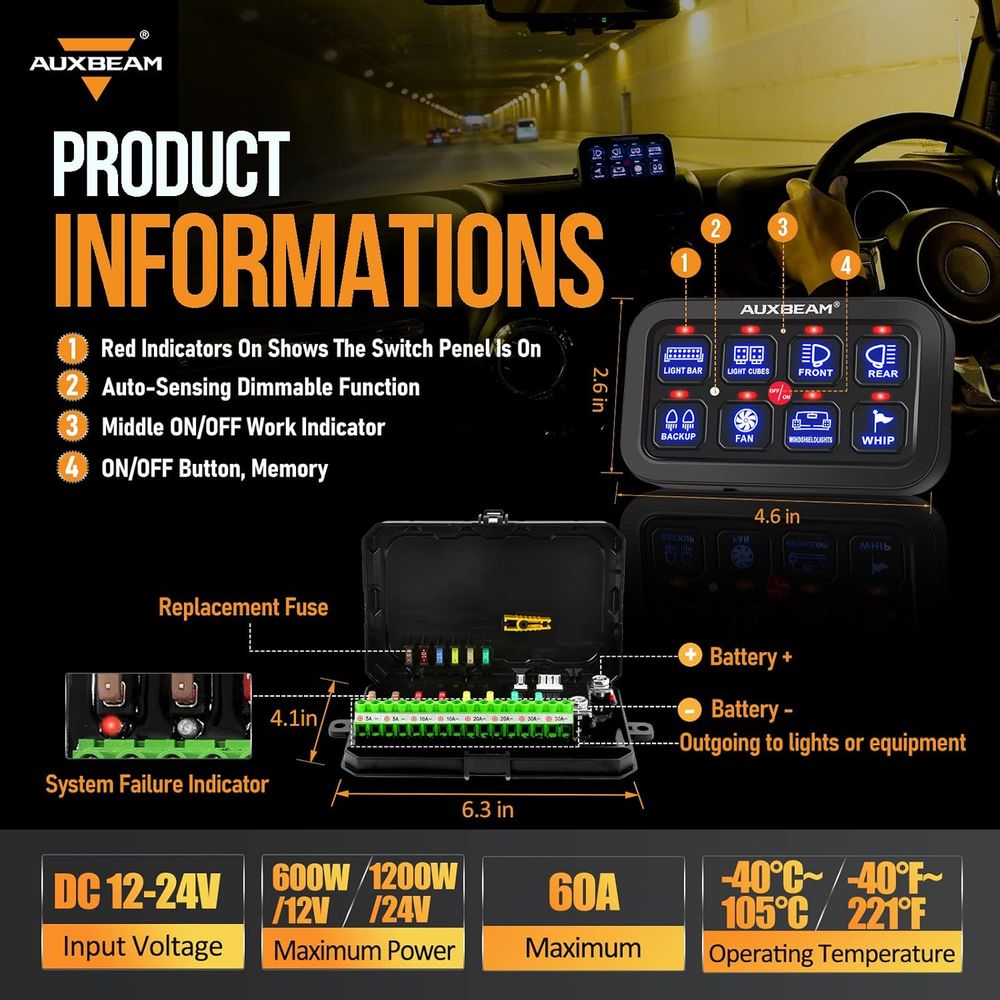 8 Gang Switch Panel BA80 Autom - Electronics & Gadgets Starting With D ulasan dan harga