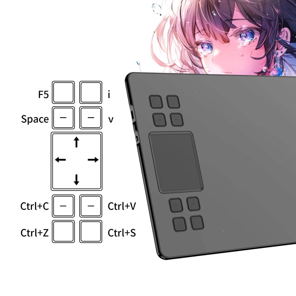 10×6 Inch Drawing Tablet Batte - Digital Drawing Tablet ulasan dan harga
