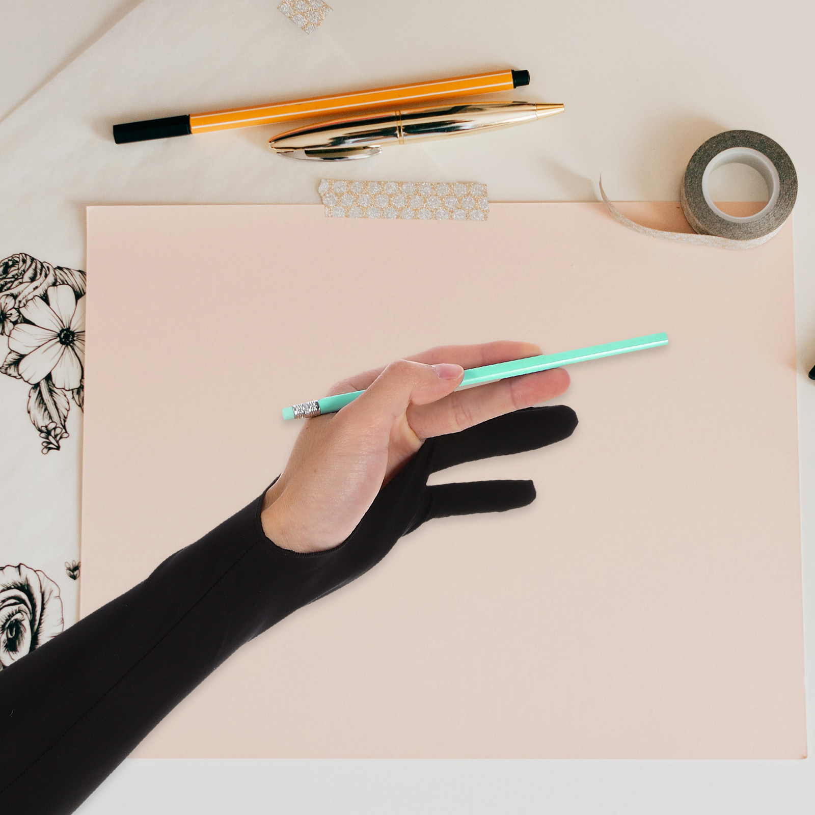 Artist Drawing Glove Two-Finge - Digital Drawing Tablet ulasan dan harga