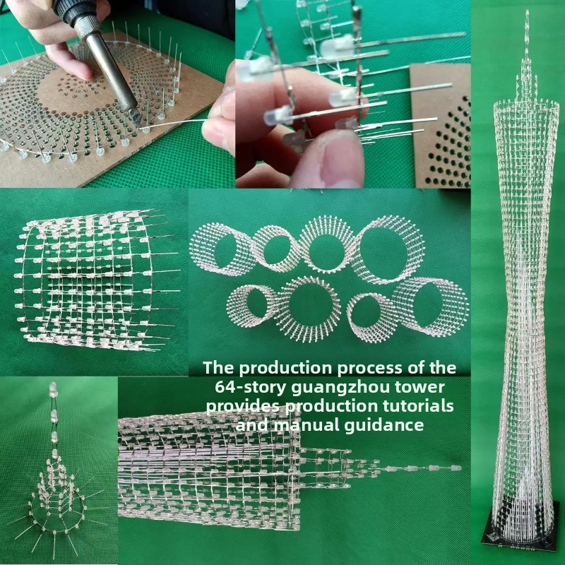 64 Layers Canton Tower DIY Ele - Diy Electronics Gadgets ulasan dan harga