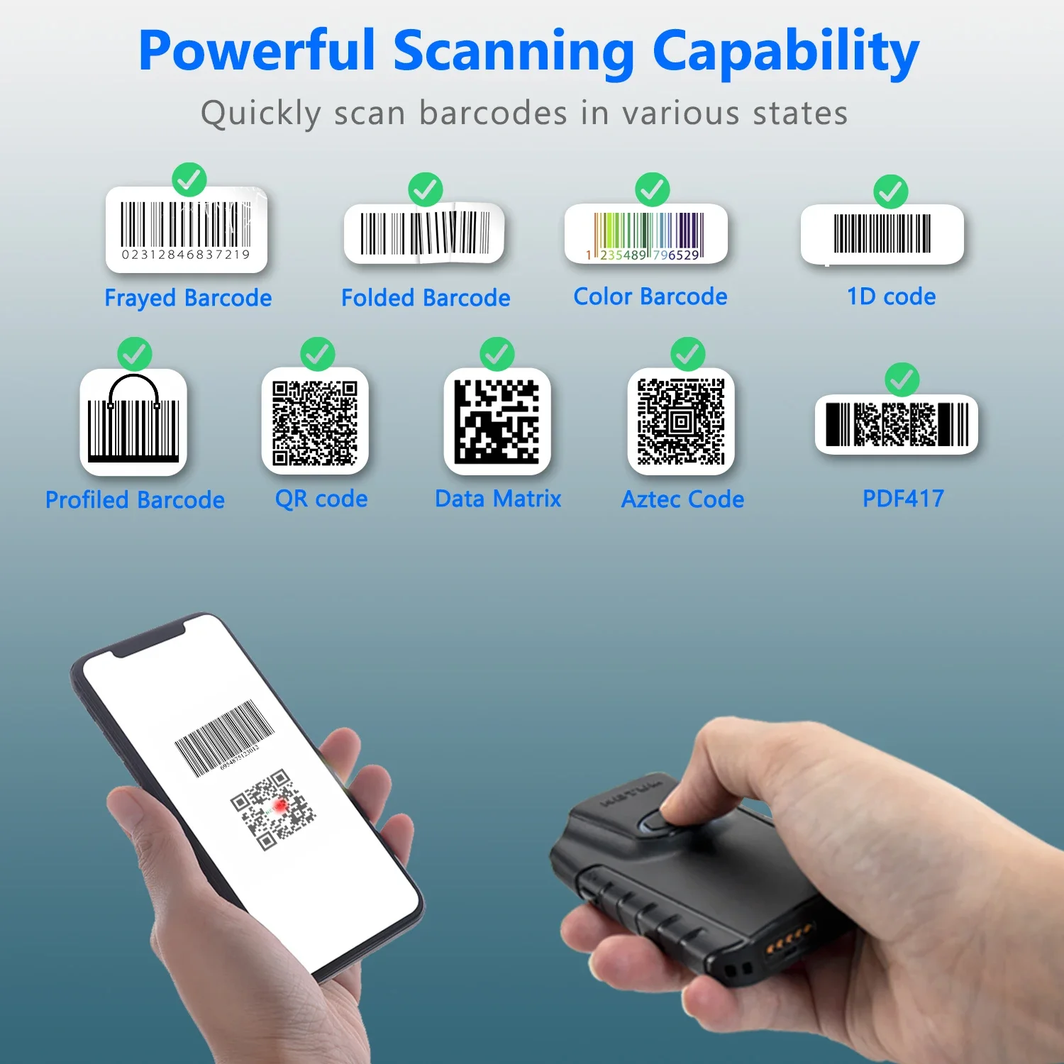 Netum E800 QR Code Reader Phon - Barcode Scanner Wireless ulasan dan harga