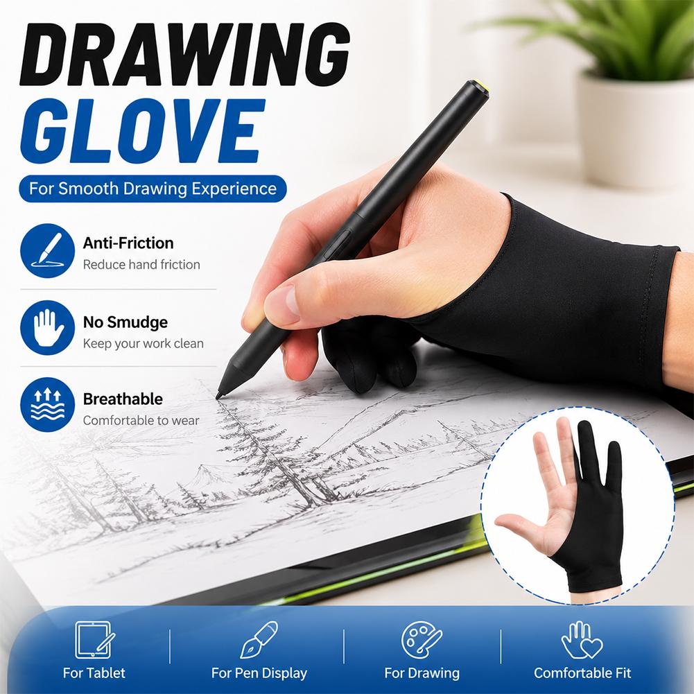 Drawing Glove Anti Touch Scree - Digital Drawing Tablet ulasan dan harga
