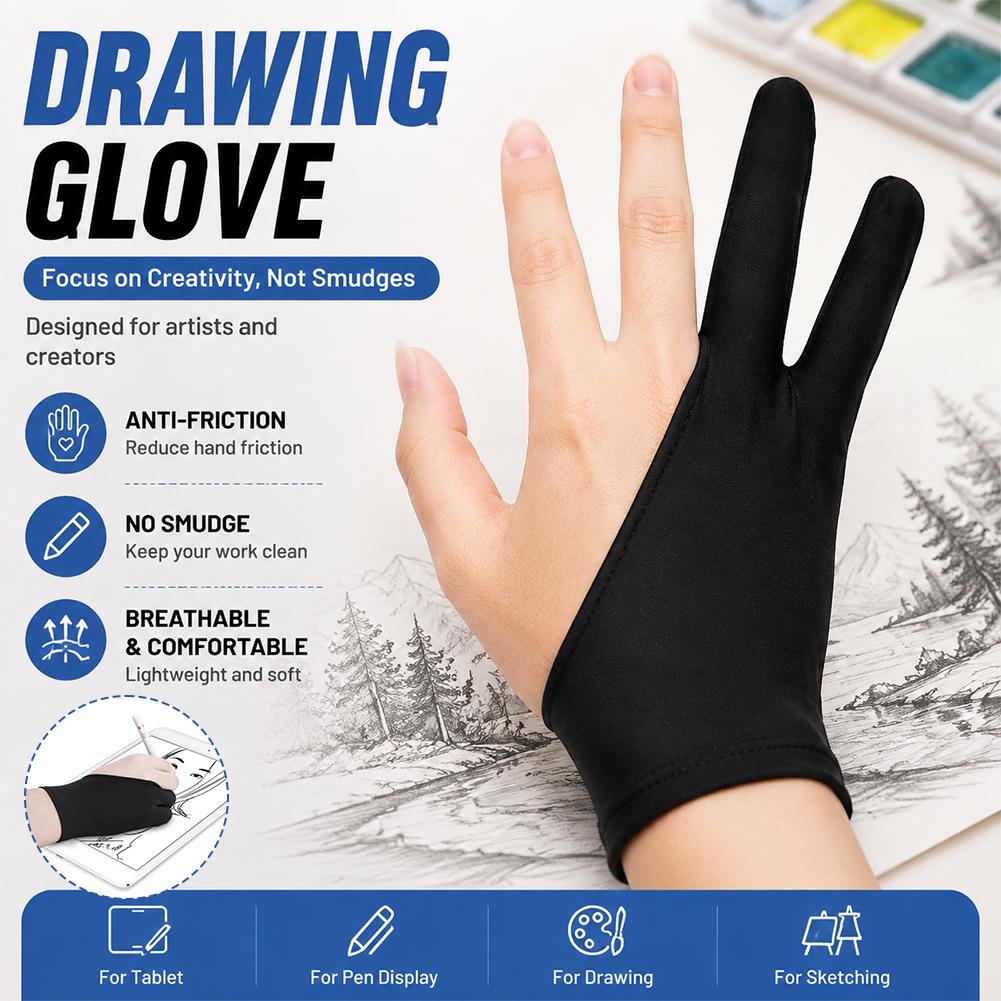 Drawing Glove Anti Touch Scree - Digital Drawing Tablet ulasan dan harga